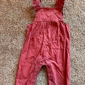 Angel Dear Corduroy Overalls with Ruffle straps